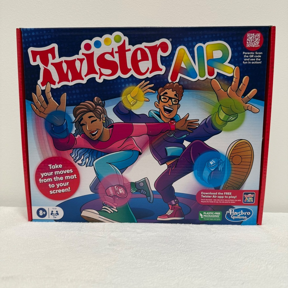 Twister Air Game Hasbro Gaming Augmented Reality‎ Family Fun Kids Ages 8